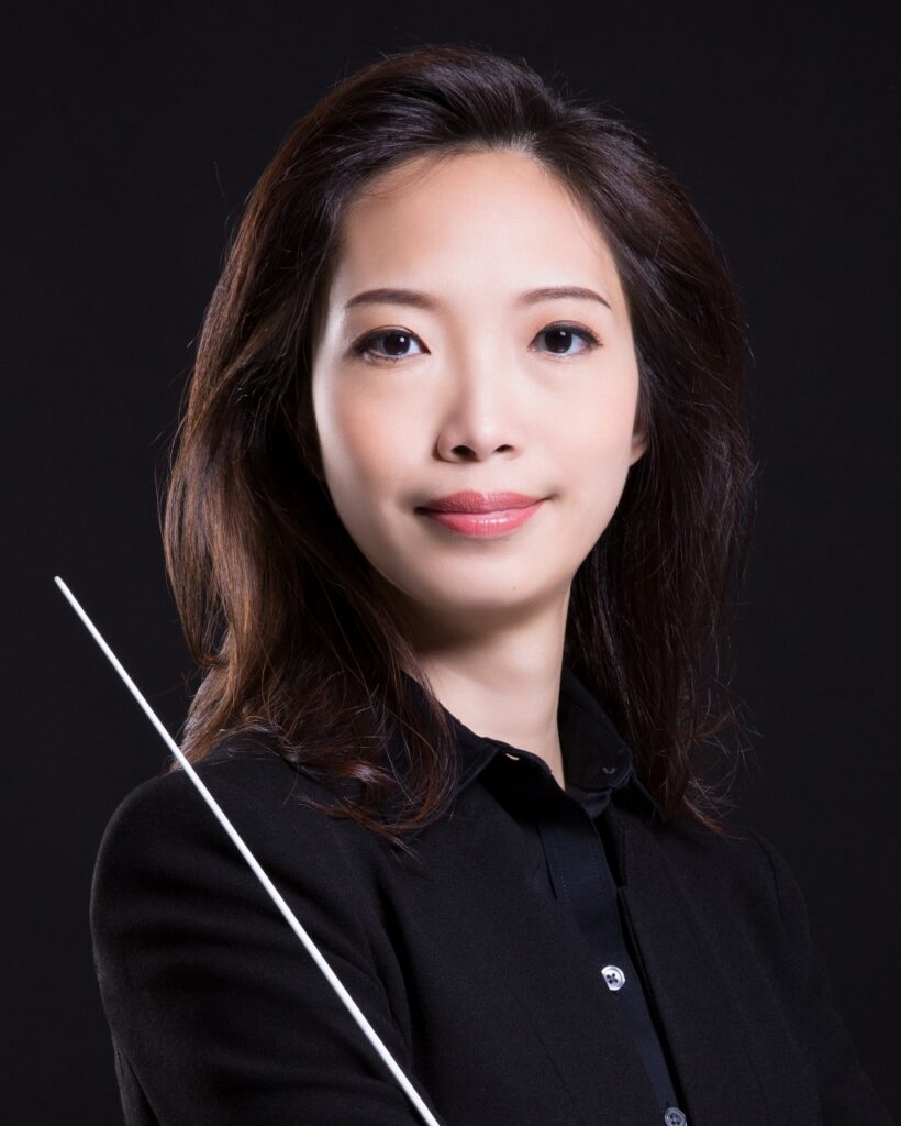 A headshot for conductor and podcast host Chaowen Ting