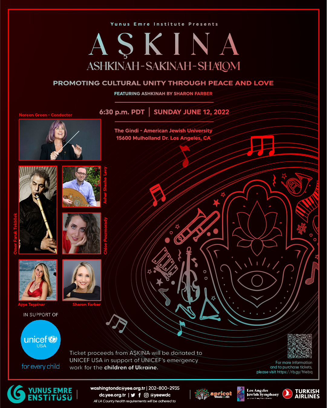 A flyer for the June 12 concert Askina