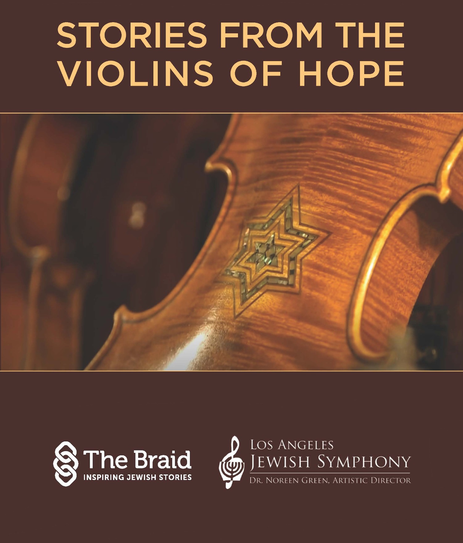 A flyer for the Stories from the Violins of Hope program.