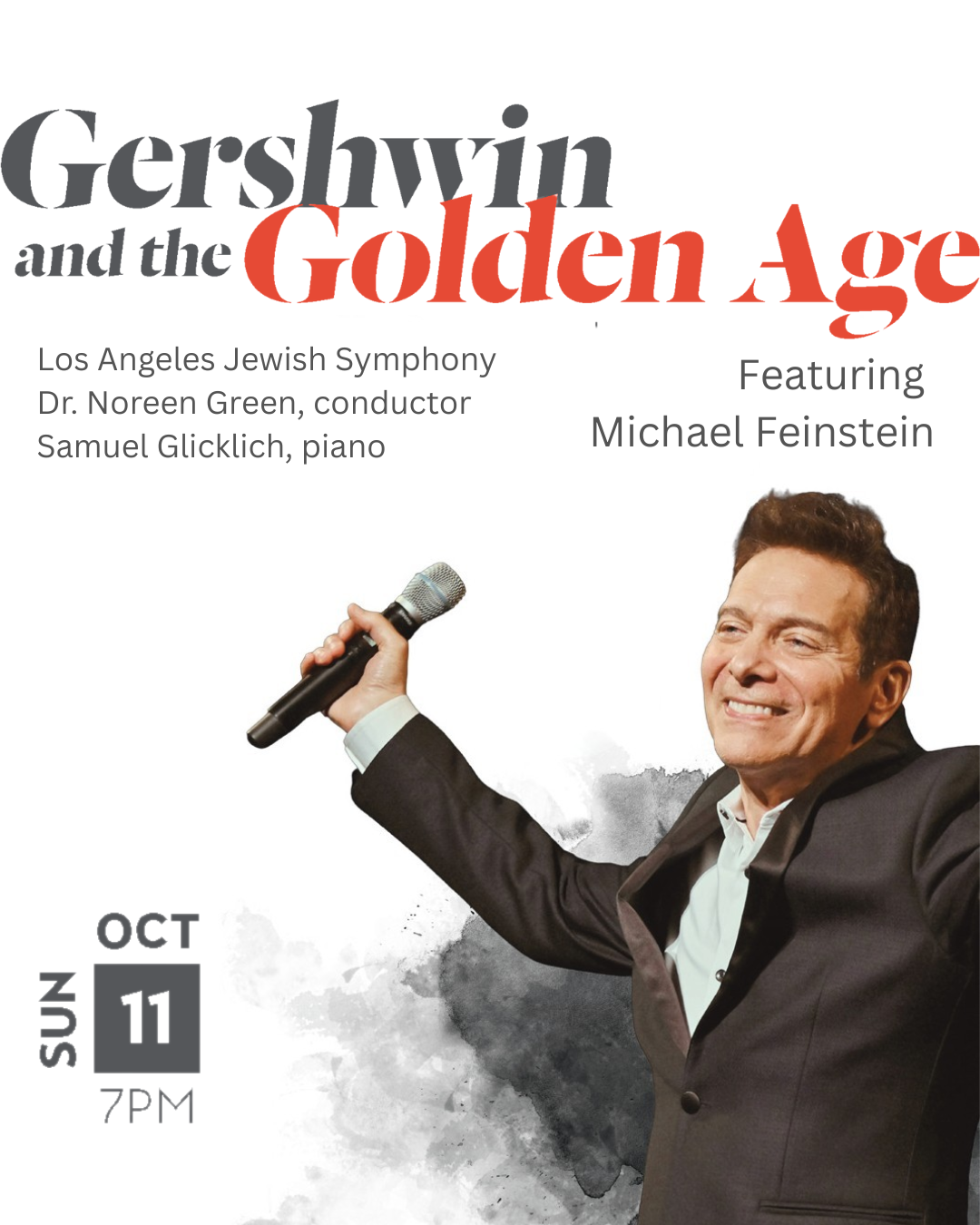 10.11 Gershwin Vertical Graphic a flyer for the LAJS concert "A World of Jewish Music"