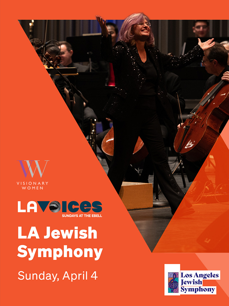 LA Voices Flyer a flyer for the LAJS concert "A World of Jewish Music"